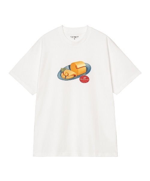 Carhartt WIP(カーハートダブリューアイピー)の「Carhartt WIP S/S FROMAGE T-SHIRT(カーハートワークインプログレス S/S フロマージュ Tシャツ)(Tシャツ/カットソー・メンズ・White・X-LARGE/LARGE/MEDIUM/SMALL)」の2枚目の写真