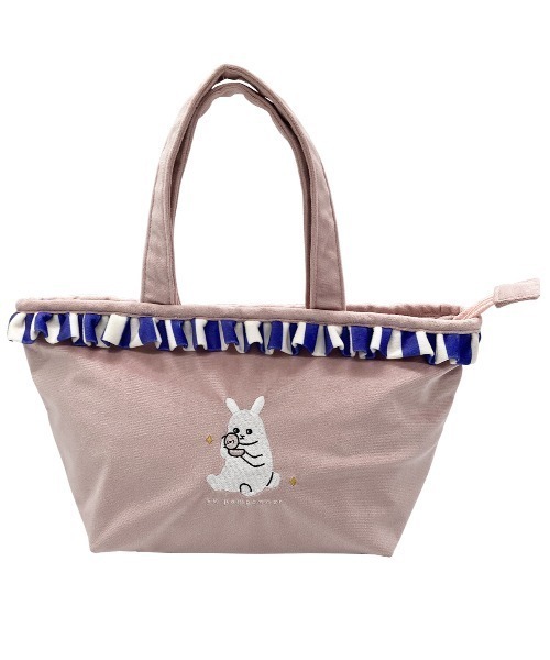 Per sist ence(パーシエンス)の「アニマル刺繍フリルミニトートバッグ(トートバッグ・レディース・C/A/B・ONE SIZE)」の1枚目の写真