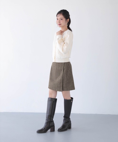 Mirenue(ミレニュー)の「ラップミニスコート(その他パンツ・レディース・チャコールグレー/ブラウン/ブラック・M/S)」の1枚目の写真