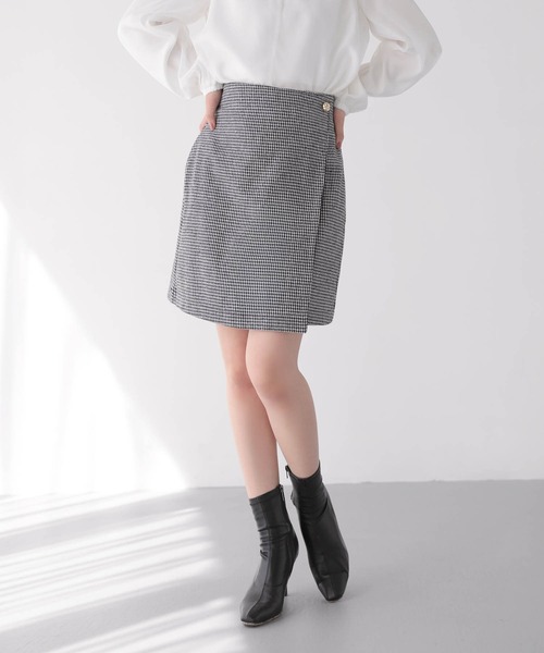Mirenue(ミレニュー)の「ラップミニスコート(その他パンツ・レディース・チャコールグレー/ブラウン/ブラック・M/S)」の15枚目の写真