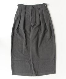 【my beautiful landlet】 CORDUROY SIDE BELT WIDE PANTS