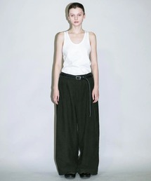 my beautiful landlet（マイビューティフルランドレット）の「【my beautiful landlet】 CORDUROY SIDE BELT WIDE PANTS（その他パンツ）」