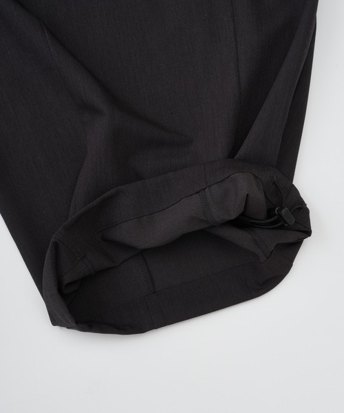 ADAM PATEK(アダムパテック)の「ADAMPATEK/woolblend still tuck wide pt/ワイドパンツ/AP2628003(スラックス・レディース・ブラック/ダークグレー・1/2)」の11枚目の写真
