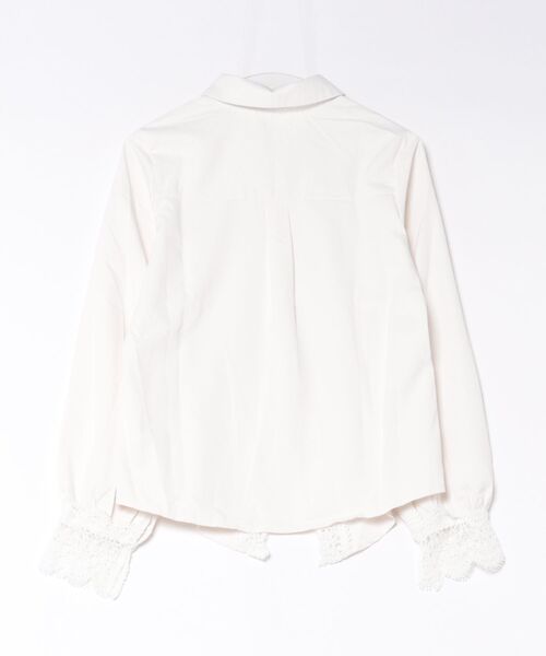 Ritzy(リッツィー)の「レース×ボリューム袖シャツブラウス(シャツ/ブラウス・レディース・ホワイト・MEDIUM/LARGE)」の2枚目の写真
