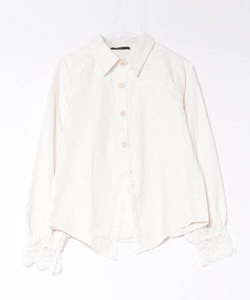 Ritzy(リッツィー)の「レース×ボリューム袖シャツブラウス(シャツ/ブラウス・レディース・ホワイト・MEDIUM/LARGE)」の7枚目の写真