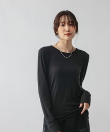 GLOBAL WORK | ウールテンセルクルーネックプルオーバー/797336(Tシャツ/カットソー)