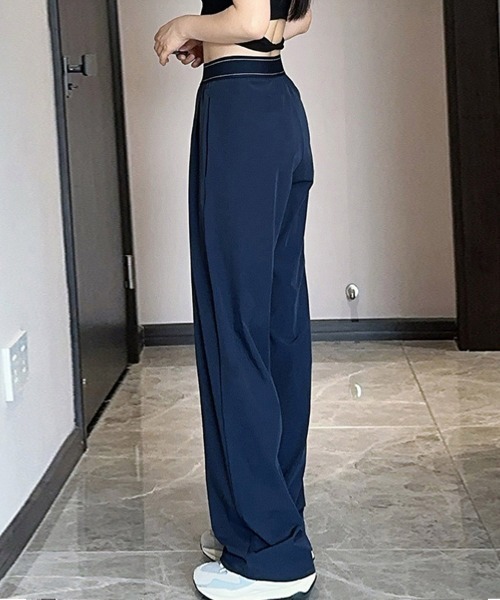 ReRe（リリ）の「ウエスト配色リラックスワイドパンツ（その他パンツ・レディース・グレー/ネイビー/ピンク/ダークブラウン/ブラック・X-LARGE/LARGE/MEDIUM）」の19枚目の写真