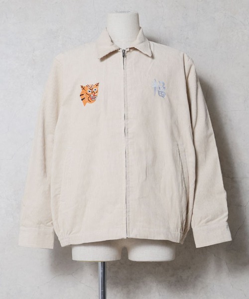 HOUSTON(ヒューストン)の「HOUSTON ヒューストン CORDUROY VIETNAM JACKET MAP柄 刺繍 コーデュロイ ベトナムジャケット / ベトジャン / スーベニアジャケット(ブルゾン・メンズ・ブラウン/ナチュラル/ブラック・XL/L/M)」の11枚目の写真