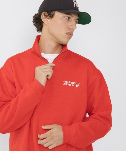 Russell Athletic（ラッセルアスレティック）の「『別注』Russell Athletic×Sonny Label　ハーフジップスウェットプルオーバー（スウェット・メンズ・レッド/グレー/チャコールグレー/ブラウン・MEDIUM/LARGE）」の5枚目の写真