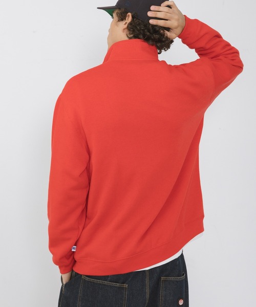 Russell Athletic（ラッセルアスレティック）の「『別注』Russell Athletic×Sonny Label　ハーフジップスウェットプルオーバー（スウェット・メンズ・レッド/グレー/チャコールグレー/ブラウン・MEDIUM/LARGE）」の7枚目の写真