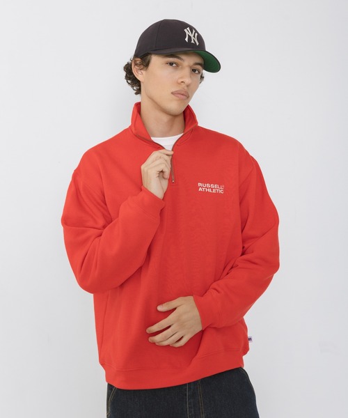 Russell Athletic（ラッセルアスレティック）の「『別注』Russell Athletic×Sonny Label　ハーフジップスウェットプルオーバー（スウェット・メンズ・レッド/グレー/チャコールグレー/ブラウン・MEDIUM/LARGE）」の9枚目の写真