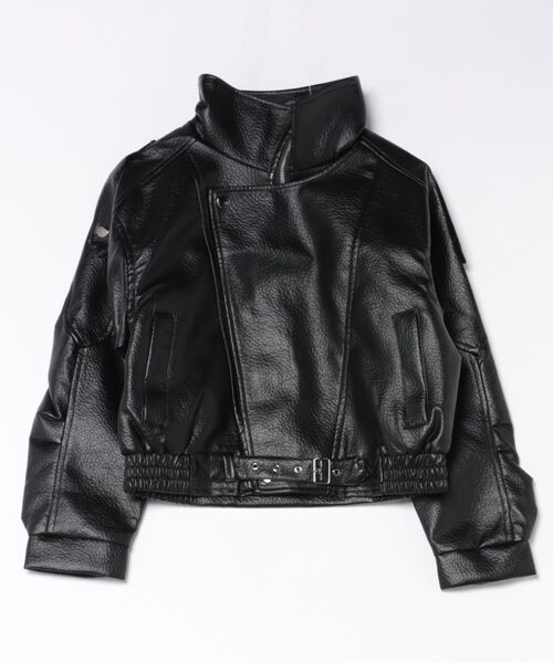 PRADA スタンドカラー ライダース風 ジャケット ブラック ｽﾀﾝﾄﾞｶﾗｰﾗｲﾀﾞｰｽｼﾞｬｹｯﾄ（ライダースジャケット）｜Figments