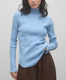 ∴【新色追加!】アンチピリング配色ステッチタートルニット