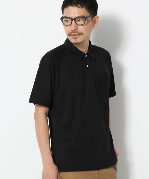 GLOBAL WORK（グローバルワーク）の「【吸水速乾】キリカエＢＩＧポロ/716915（ポロシャツ・メンズ・ブラック/ホワイト/ネイビー・X-LARGE/LARGE/SMALL/MEDIUM）」の2枚目の写真