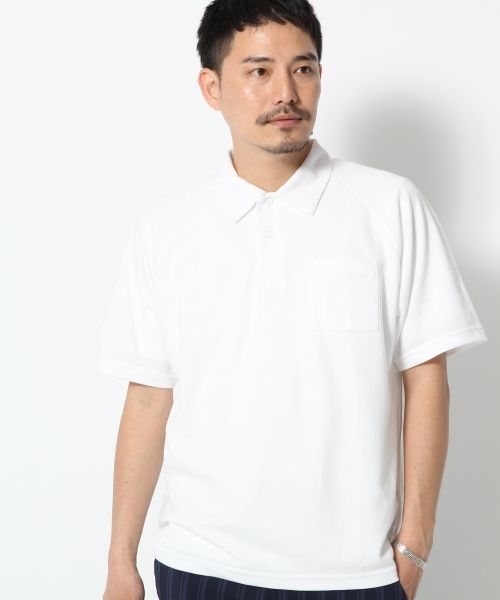 GLOBAL WORK（グローバルワーク）の「【吸水速乾】キリカエＢＩＧポロ/716915（ポロシャツ・メンズ・ブラック/ホワイト/ネイビー・X-LARGE/LARGE/SMALL/MEDIUM）」の12枚目の写真