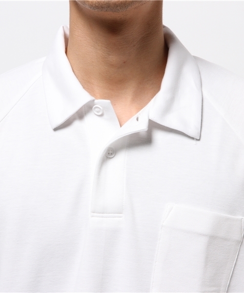 GLOBAL WORK（グローバルワーク）の「【吸水速乾】キリカエＢＩＧポロ/716915（ポロシャツ・メンズ・ブラック/ホワイト/ネイビー・X-LARGE/LARGE/SMALL/MEDIUM）」の6枚目の写真