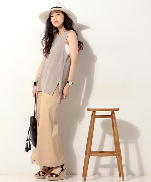 UNITED ARROWS（ユナイテッドアローズ）の「UWBT C/N スリット ベスト◆（ベスト・レディース・ホワイト/ライトグレー/ネイビー・FREE）」の13枚目の写真