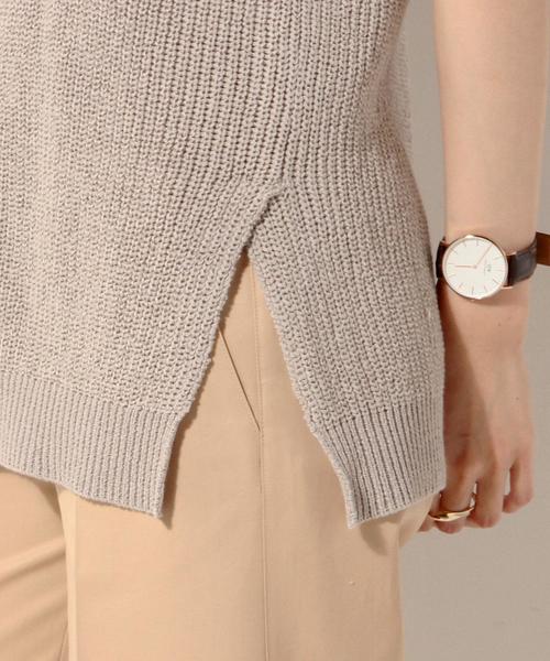 UNITED ARROWS（ユナイテッドアローズ）の「UWBT C/N スリット ベスト◆（ベスト・レディース・ホワイト/ライトグレー/ネイビー・FREE）」の16枚目の写真