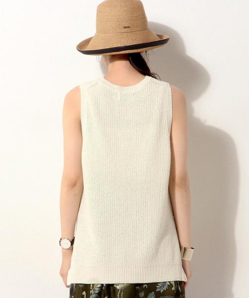 UNITED ARROWS（ユナイテッドアローズ）の「UWBT C/N スリット ベスト◆（ベスト・レディース・ホワイト/ライトグレー/ネイビー・FREE）」の8枚目の写真