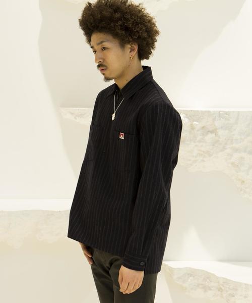 BEN DAVIS（ベンデイビス）の「＜BEN DAVIS × UNITED ARROWS & SONS＞ HALF ZIP SHIRT（シャツ/ブラウス・メンズ・ネイビー・SMALL/MEDIUM/LARGE）」の2枚目の写真