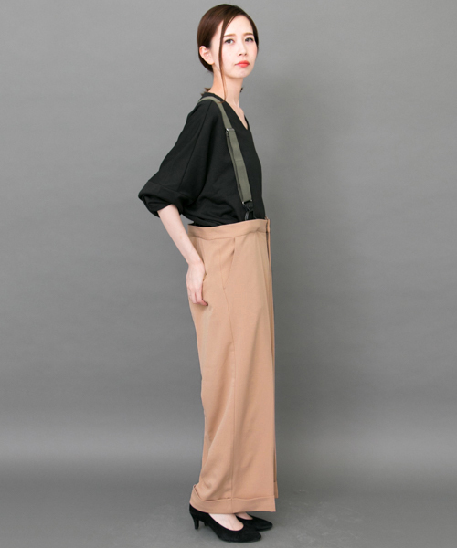 KBF（ケイビーエフ）の「KBF サスペンダーパンツ（その他パンツ・レディース・ネイビー/ベージュ/ボルドー・ONE）」の22枚目の写真