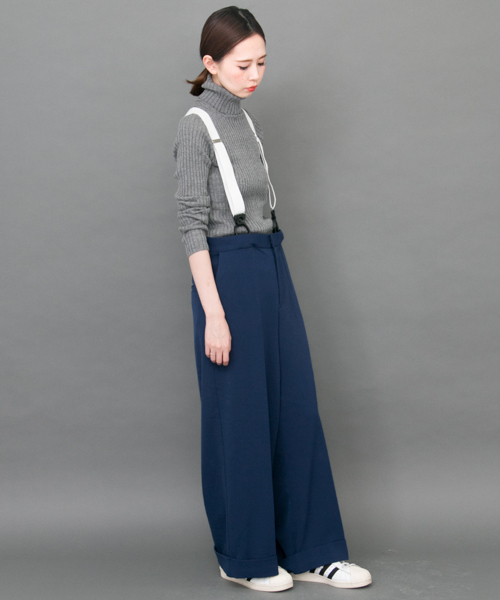 KBF（ケイビーエフ）の「KBF サスペンダーパンツ（その他パンツ・レディース・ネイビー/ベージュ/ボルドー・ONE）」の15枚目の写真