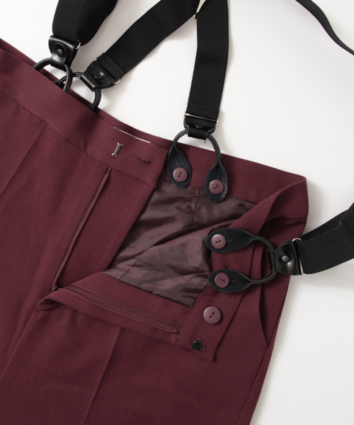 KBF（ケイビーエフ）の「KBF サスペンダーパンツ（その他パンツ・レディース・ネイビー/ベージュ/ボルドー・ONE）」の10枚目の写真