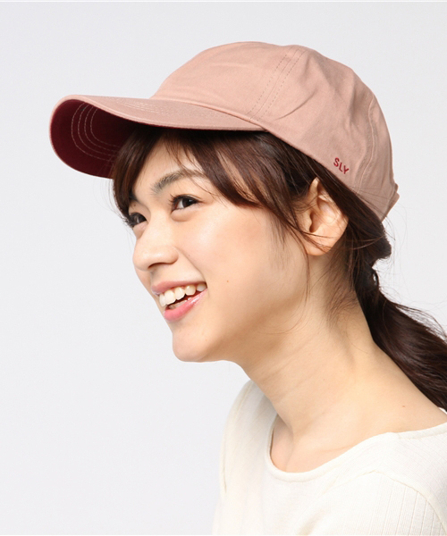 SLY(スライ)の「COLOR CAP(キャップ・レディース・ミント/ベージュ/ブラック/ピンク・FREE)」の4枚目の写真