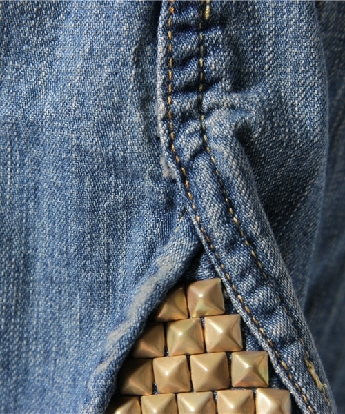 Ray BEAMS（レイビームス）の「REMI RELIEF×Ray BEAMS / 別注 デニム スタッズ ワンピース（ワンピース・レディース・ブルー系その他・X-SMALL/SMALL）」の10枚目の写真