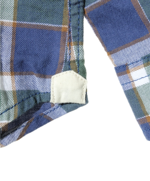 CIAOPANIC TYPY（チャオパニックティピー）の「「CIAOPANIC TYPY with Pre Organic Cotton」KID'S チェックシャツ（シャツ/ブラウス・キッズ・ネイビー/イエロー/オリーブ・85/105/125）」の4枚目の写真