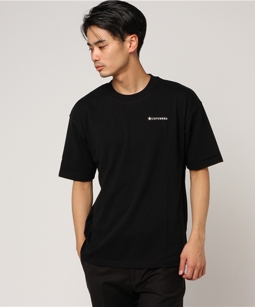 CONVERSE(コンバース)の「【CONVERSE】ALL STARプリントTシャツ(Tシャツ/カットソー・メンズ・ブラック/ホワイト/ホワイト系その他/ライトグレー/その他1/ブラック系その他・X-LARGE/LARGE/MEDIUM)」の1枚目の写真
