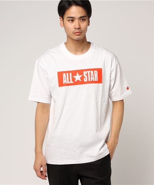 CONVERSE(コンバース)の「【CONVERSE】ALL STARプリントTシャツ(Tシャツ/カットソー・メンズ・ブラック/ホワイト/ホワイト系その他/ライトグレー/その他1/ブラック系その他・X-LARGE/LARGE/MEDIUM)」の2枚目の写真