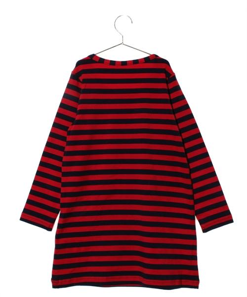 X-girl Stages(エックスガールステージス)の「STRIPE L/S DRESS (4T~6T)(ワンピース・キッズ・ブラック/ピンク/ネイビー・4T/5T/6T)」の4枚目の写真
