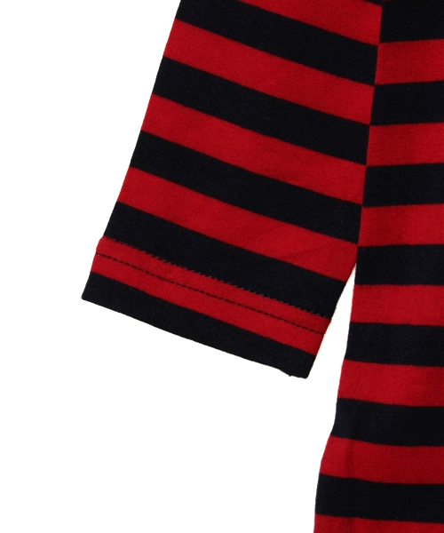 X-girl Stages(エックスガールステージス)の「STRIPE L/S DRESS (4T~6T)(ワンピース・キッズ・ブラック/ピンク/ネイビー・4T/5T/6T)」の6枚目の写真