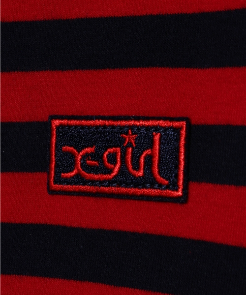 X-girl Stages(エックスガールステージス)の「STRIPE L/S DRESS (4T~6T)(ワンピース・キッズ・ブラック/ピンク/ネイビー・4T/5T/6T)」の8枚目の写真