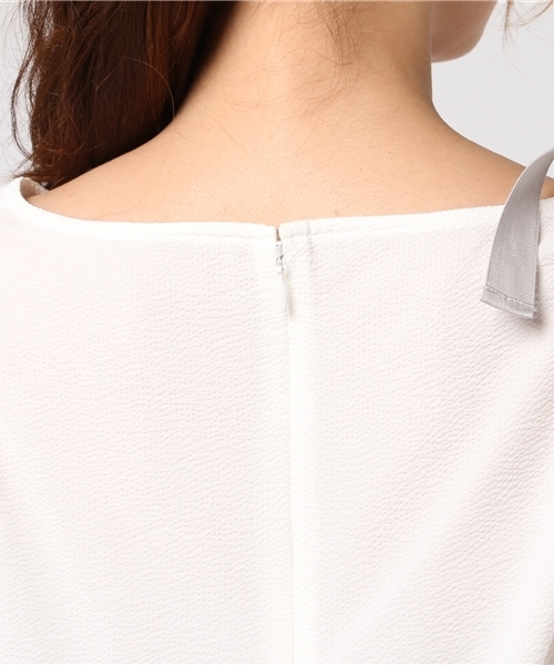 PEGGY LANA(ペギーラナ)の「Shoulder Gather TOP(Tシャツ/カットソー・レディース・ホワイト/ネイビー/ブルー系その他・FREE)」の11枚目の写真