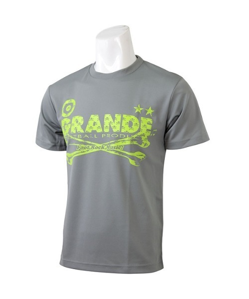 GRANDE FOOTBALL PRODUCTS(グランデフットボールプロダクツ)の「【GRANDE】 SKULL TYPE DRY MESH Tシャツ(Tシャツ/カットソー・メンズ・ブラック×レッド/ブラック×ホワイト/ターコイズブルー/ネイビー/ピンク/グレー/ホワイト×ブラック/レッド/ブルー/イエロー/チェリーピンク・130/XXL/XXX-LARGE/140/S/XXXX-LARGE/160/150/M/XL/L)」の4枚目の写真