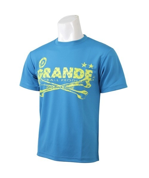 GRANDE FOOTBALL PRODUCTS(グランデフットボールプロダクツ)の「【GRANDE】 SKULL TYPE DRY MESH Tシャツ(Tシャツ/カットソー・メンズ・ブラック×レッド/ブラック×ホワイト/ターコイズブルー/ネイビー/ピンク/グレー/ホワイト×ブラック/レッド/ブルー/イエロー/チェリーピンク・130/XXL/XXX-LARGE/140/S/XXXX-LARGE/160/150/M/XL/L)」の6枚目の写真