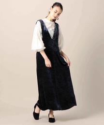 BEAUTY&YOUTH UNITED ARROWS | BY クラッシュベルベットジャンパースカート о(ワンピース)