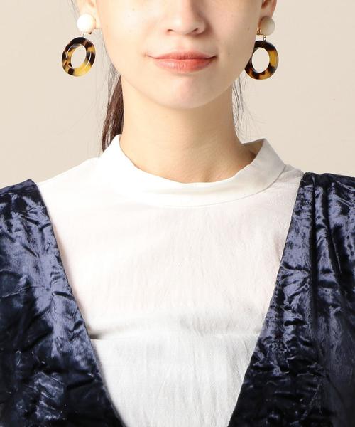 BEAUTY&YOUTH UNITED ARROWS（ビューティーアンドユースユナイテッドアローズ）の「BY クラッシュベルベットジャンパースカート ◆（ワンピース・レディース・イエロー/ネイビー・FREE）」の12枚目の写真