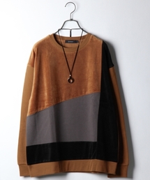 RAGEBLUE | ベロア配色クルー/779450(スウェット)