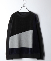 RAGEBLUE | ベロア配色クルー/779450(スウェット)