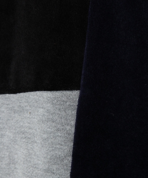 RAGEBLUE（レイジブルー）の「ベロア/スウェット配色クルー/774950（スウェット・メンズ・ネイビー/ブルー/ブラック/キャメル/レッド/ピンク・LARGE/MEDIUM/SMALL）」の9枚目の写真