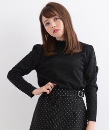 MAJESTIC LEGON | シャーリングネックレースプルオーバー(Tシャツ/カットソー)