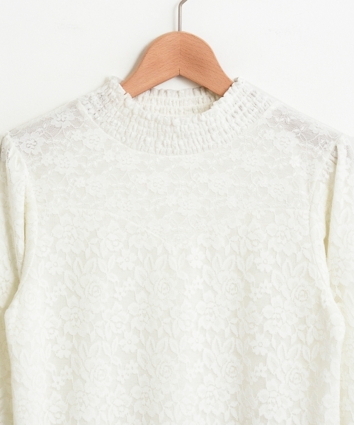 MAJESTIC LEGON(マジェスティックレゴン)の「シャーリングネックレースプルオーバー(Tシャツ/カットソー・レディース・ブラック/オフホワイト/アイボリー・SMALL/MEDIUM)」の16枚目の写真