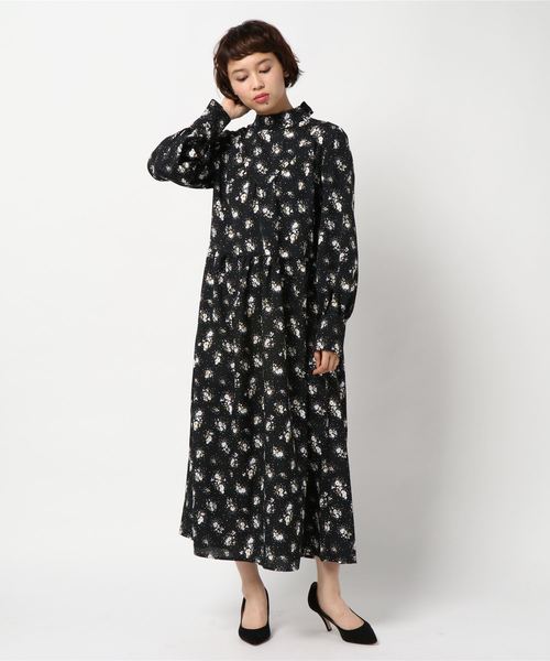 cepo(セポ)の「フラワー2WAYワンピ(ワンピース・レディース・ブラック/ネイビー・M)」の3枚目の写真