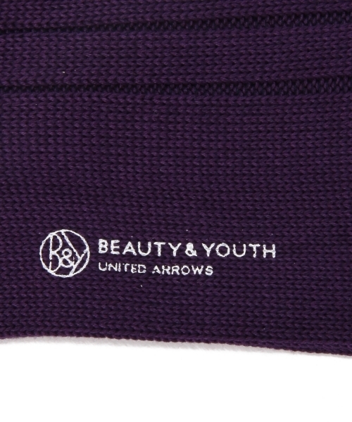 BEAUTY&YOUTH UNITED ARROWS（ビューティーアンドユースユナイテッドアローズ）の「BY ソリッド リブ レギュラーソックス 12fw◆（ソックス/靴下・メンズ・ホワイト/ブラック/レッド/ネイビー/イエロー/ケリー/ダークグリーン/パープル・FREE）」の12枚目の写真