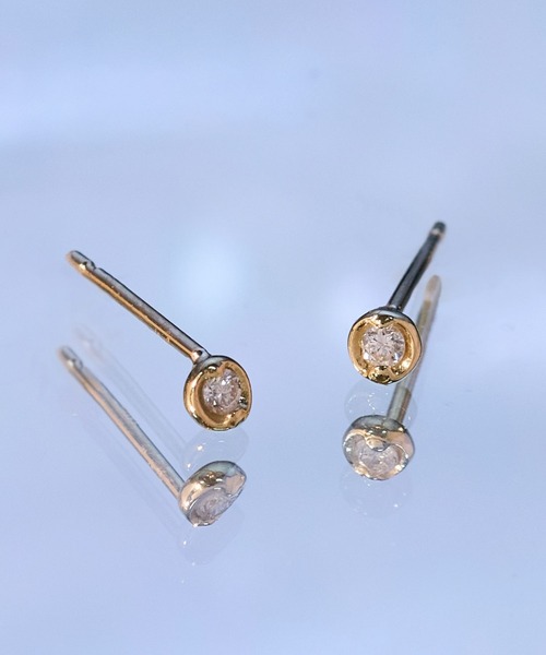 JUPITER(ジュピター)の「【K18】ベーシック一粒ダイヤモンドピアス/金属アレルギー対応<動画あり>(ピアス(両耳用)・レディース・ゴールド・FREE)」の20枚目の写真