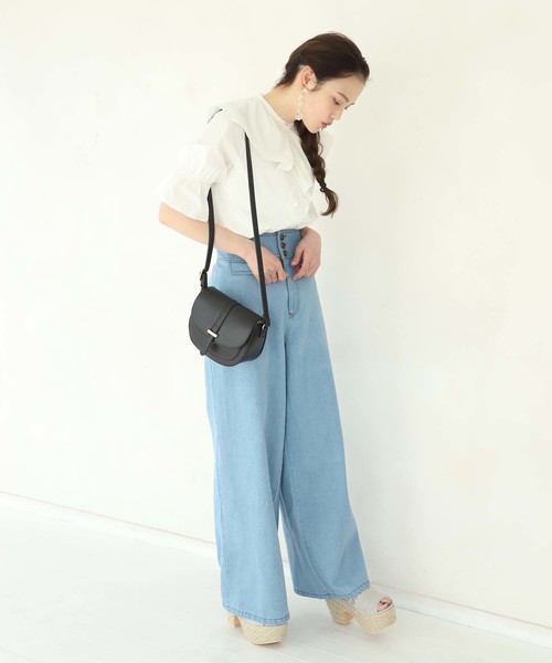 one after another NICE CLAUP（ワンアフターアナザーナイスクラップ）の「マリンデニムパンツ（デニムパンツ・レディース・ネイビー/ブルー・SMALL/MEDIUM）」の5枚目の写真