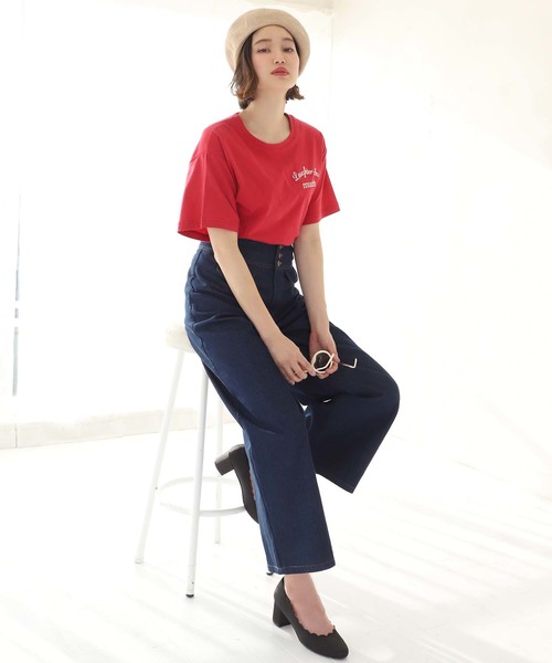 one after another NICE CLAUP（ワンアフターアナザーナイスクラップ）の「マリンデニムパンツ（デニムパンツ・レディース・ネイビー/ブルー・SMALL/MEDIUM）」の8枚目の写真